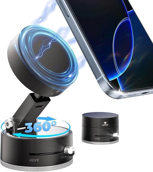 Vacuum Magnetic Car Phone Holder